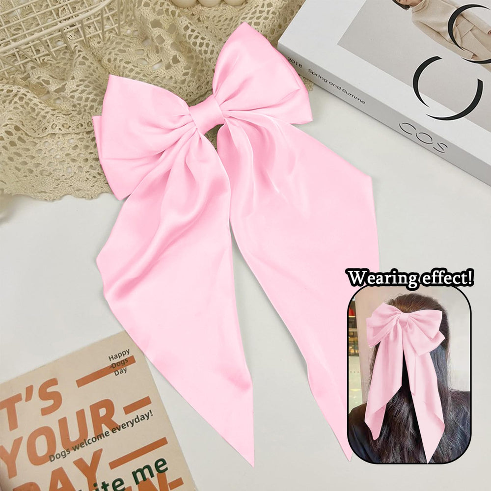 Egowry gift-ready packaging satin bow hair clip for loved ones.