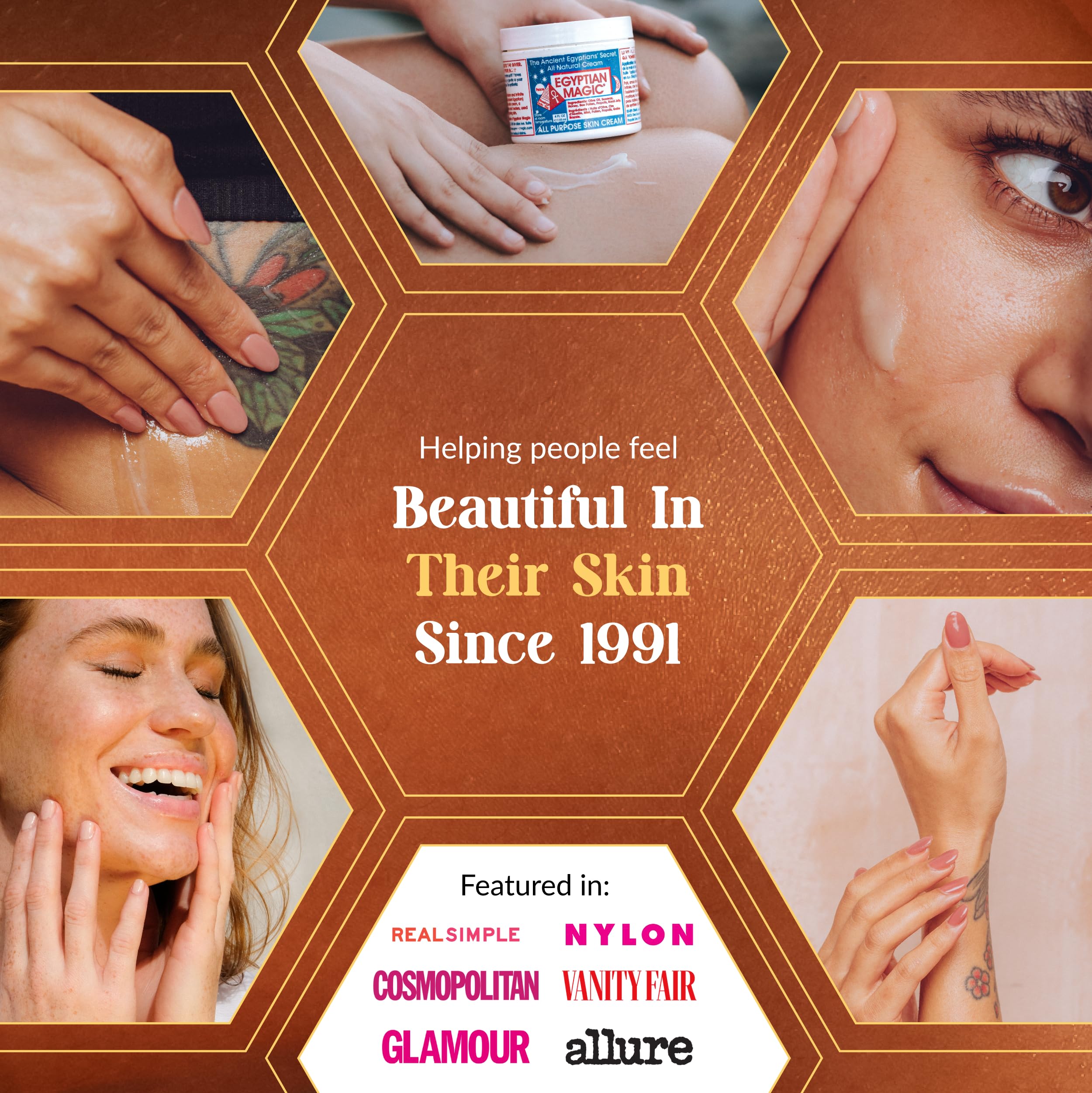 Egyptian Magic cream hair treatment adding moisture for ends and scalp.