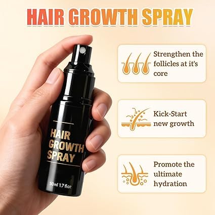 EHAUTO Hair Growth Spray ends-before-shampoo application smooths split ends.