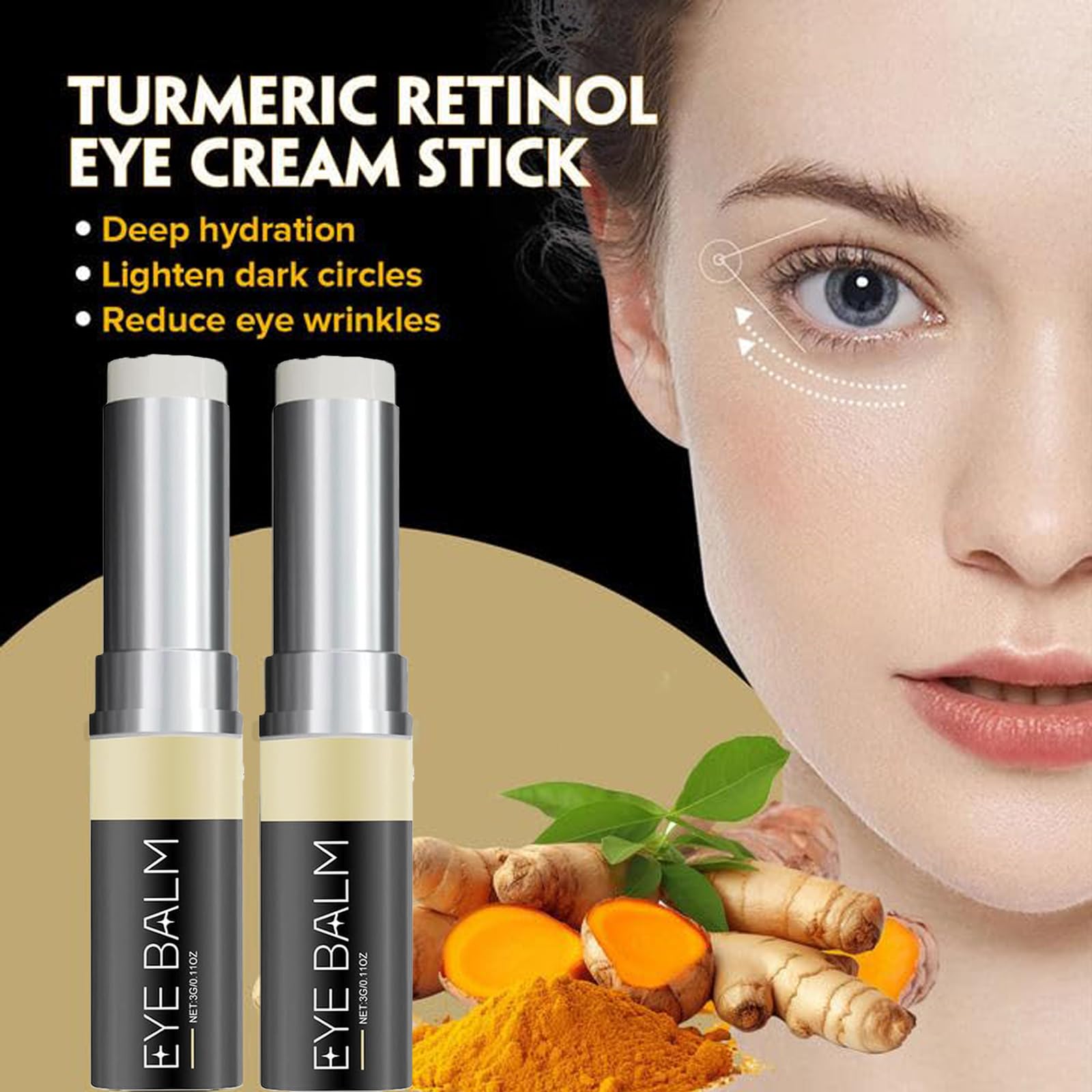 EHAUTO moisturizing formula delivers deep hydration around the eyes