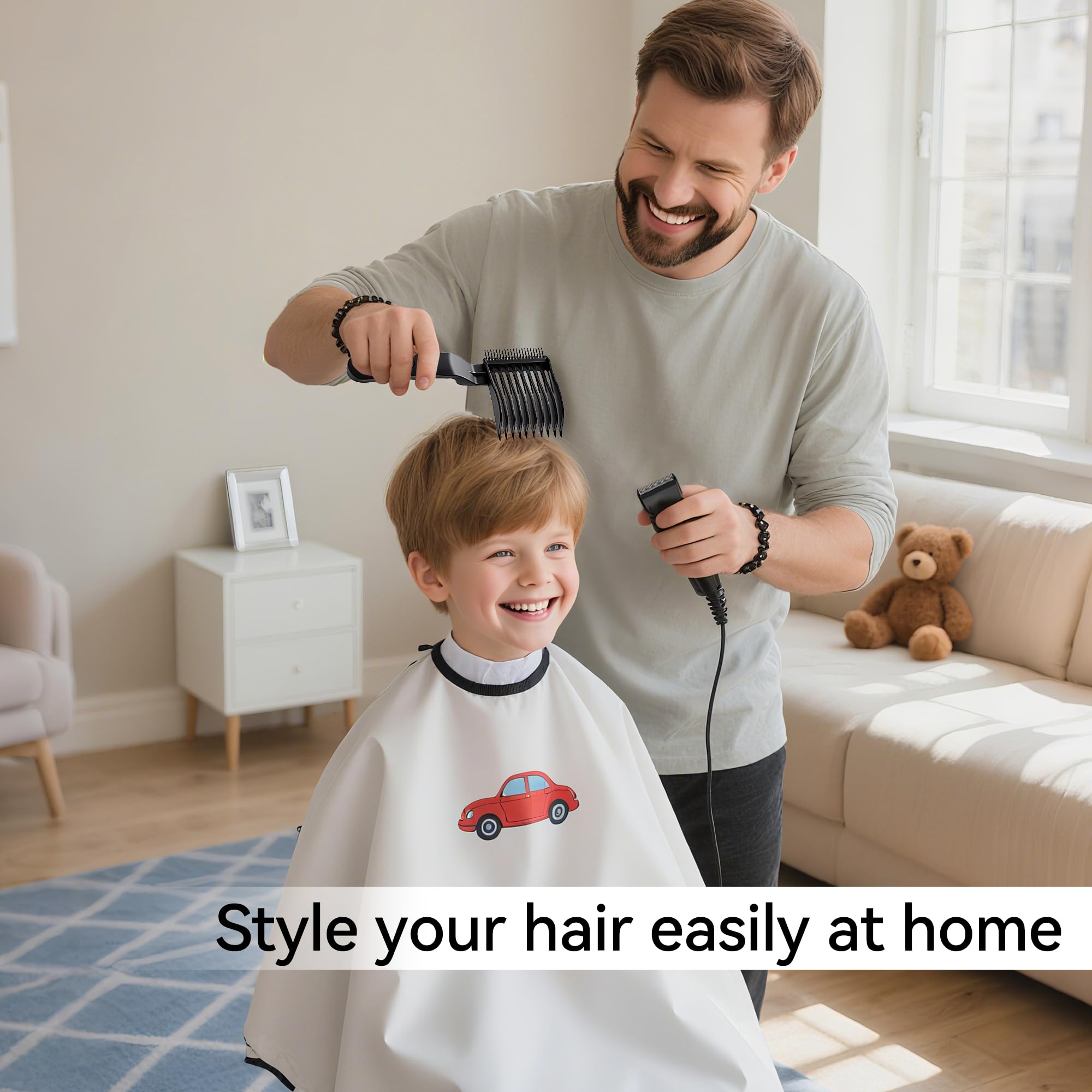 EHBELIF Blend Friend Fade Comb Set durable-ABS plastic resists heat and static.
