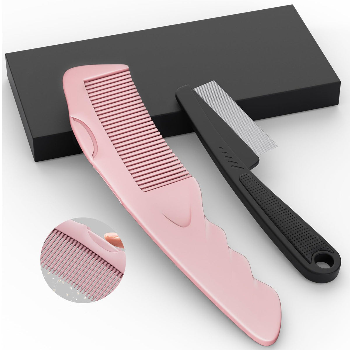 EHBELIF dandruff comb set in box for gentle scalp care and massage.