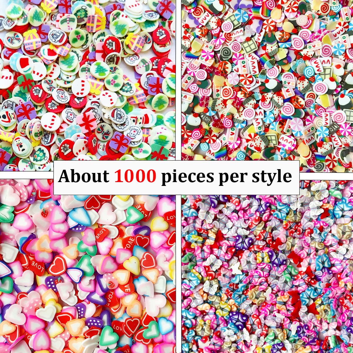 EHOPE slices pentagram-cake pattern add playful party-ready nails.