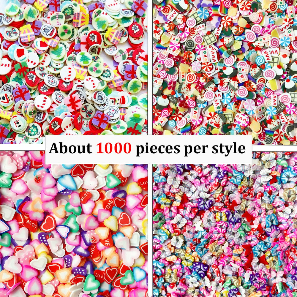 EHOPE slices pentagram-cake pattern add playful party-ready nails.