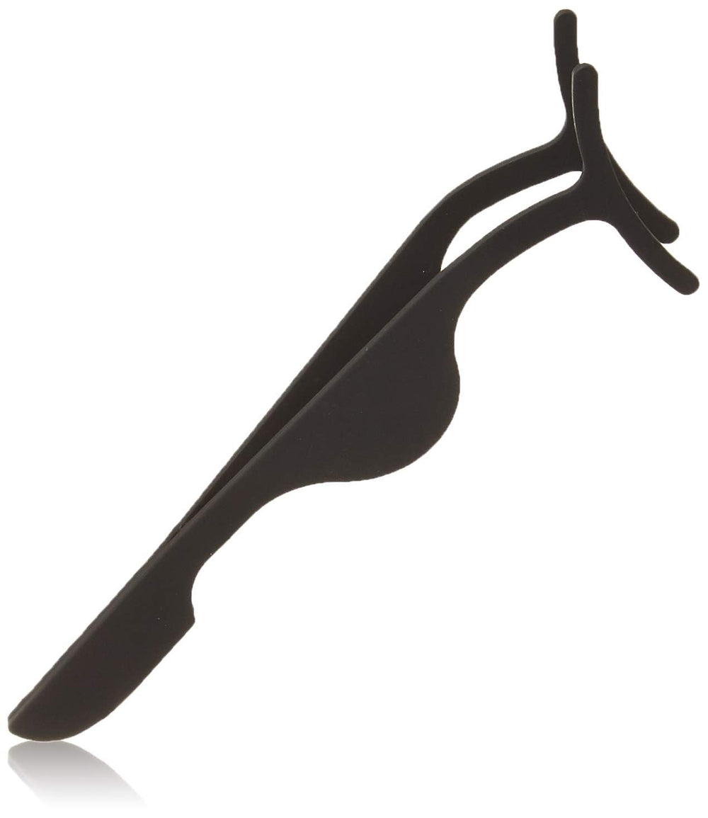EIAKE eyelash-extension tweezers in black with ergonomic grip for secure lash handling.