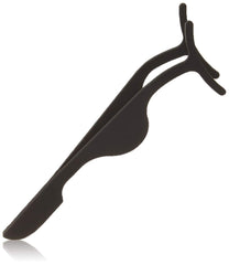 EIAKE eyelash-extension tweezers in black with ergonomic grip for secure lash handling.