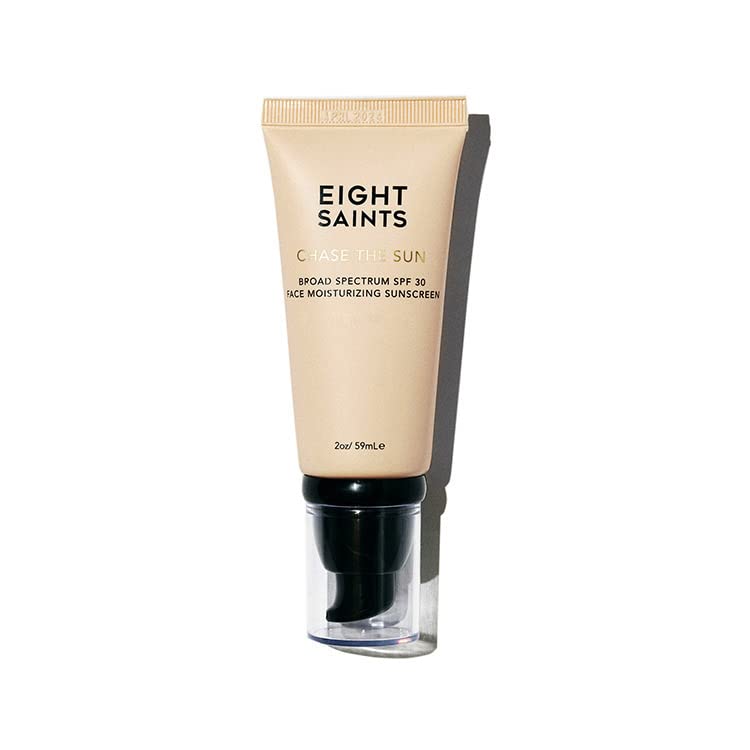 Eight Saints Chase the Sun SPF 30 packaging showing mineral sunscreen for daily protection