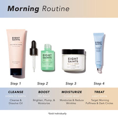 Eight Saints Cloud Whip cream texture showing quick absorption and dewy finish.