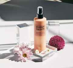 Eight Saints Island Time application on hand for quick daily care.