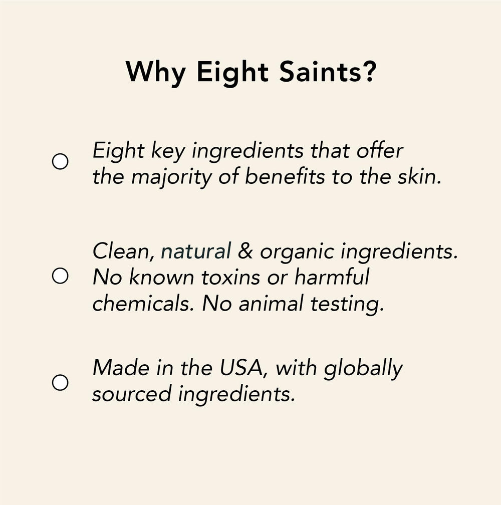 Eight Saints Island Time lotion pump demonstrates easy, non-greasy application.