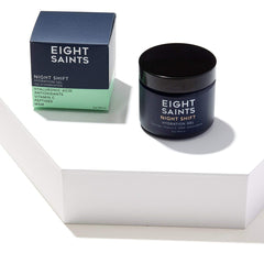 Eight Saints Night Shift gel in use suggests smooth absorption at night