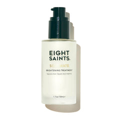 Eight Saints Soulmate Lotion bottle shows glycolic treatment for refreshed, radiant skin.