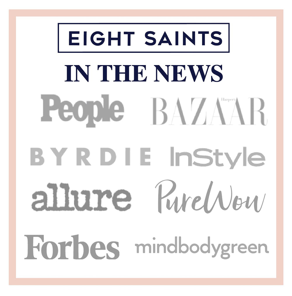 Eight Saints us-made bottle reflects domestic craftsmanship and trusted skincare.