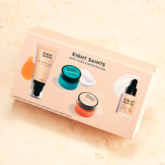 Eight Saints Vitamin C Serum bottle highlights brightening and hydrating skin.