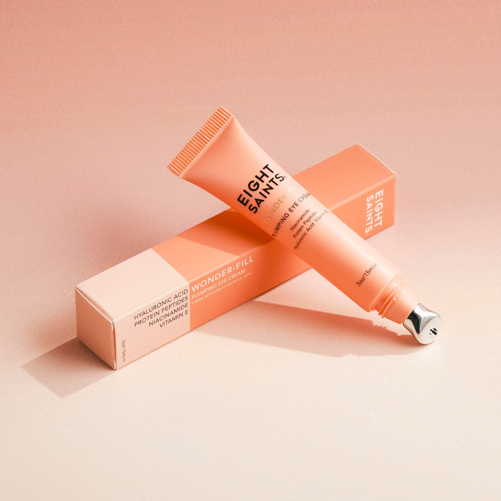 Eight Saints Wonder-fill hyaluronic acid ingredient close-up for hydrating support.