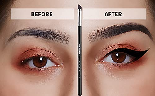 EIGSHOW Eyeliner Brush cruelty-free synthetic bristles deliver gentle control around the eye area.