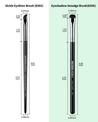 EIGSHOW eyeshadow smudge brush dense tip for smoky lash-line blending.