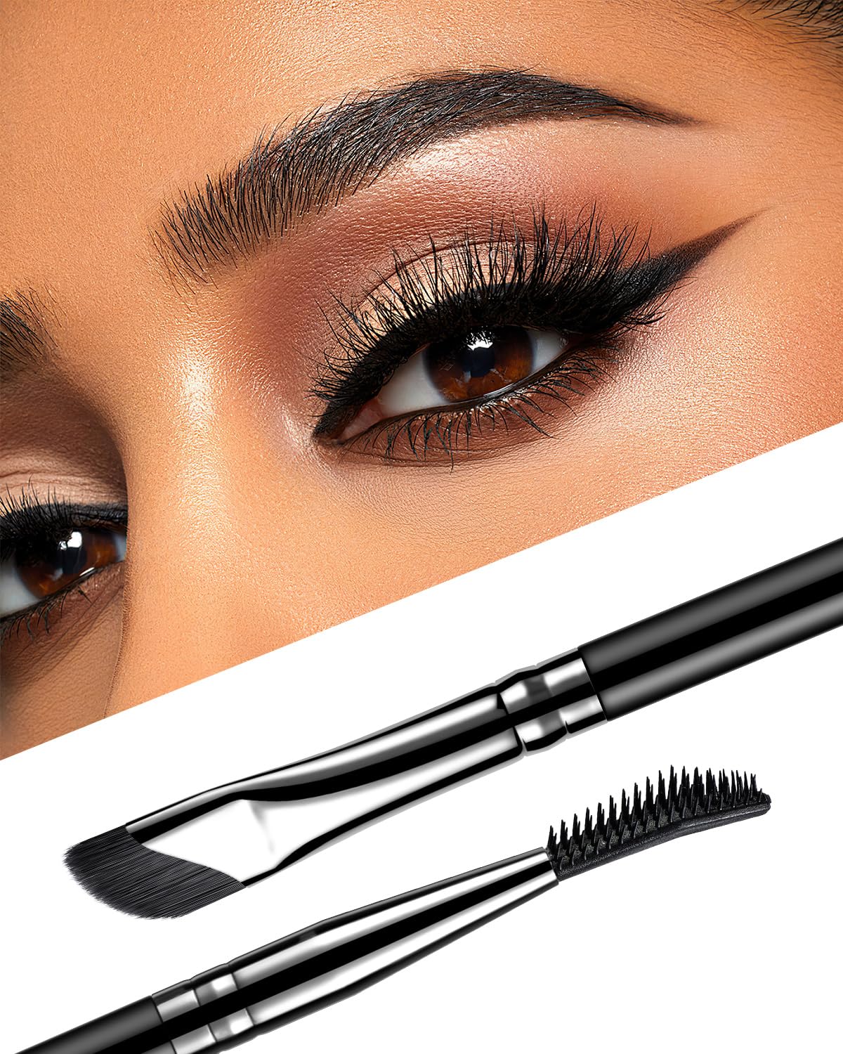 EIGSHOW portable brow tool fits in a makeup bag for on-the-go touchups