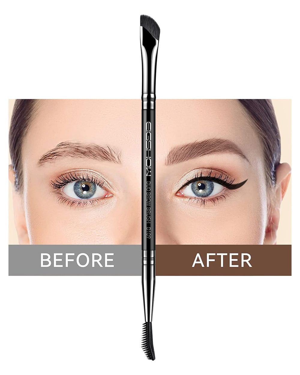 EIGSHOW precision tool supports powder, wax, cream, or gel brow products