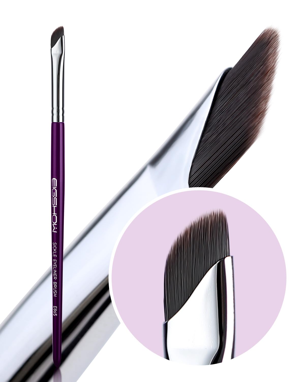 EIGSHOW Eyeliner Brush enables versatile eye looks and brow definition.