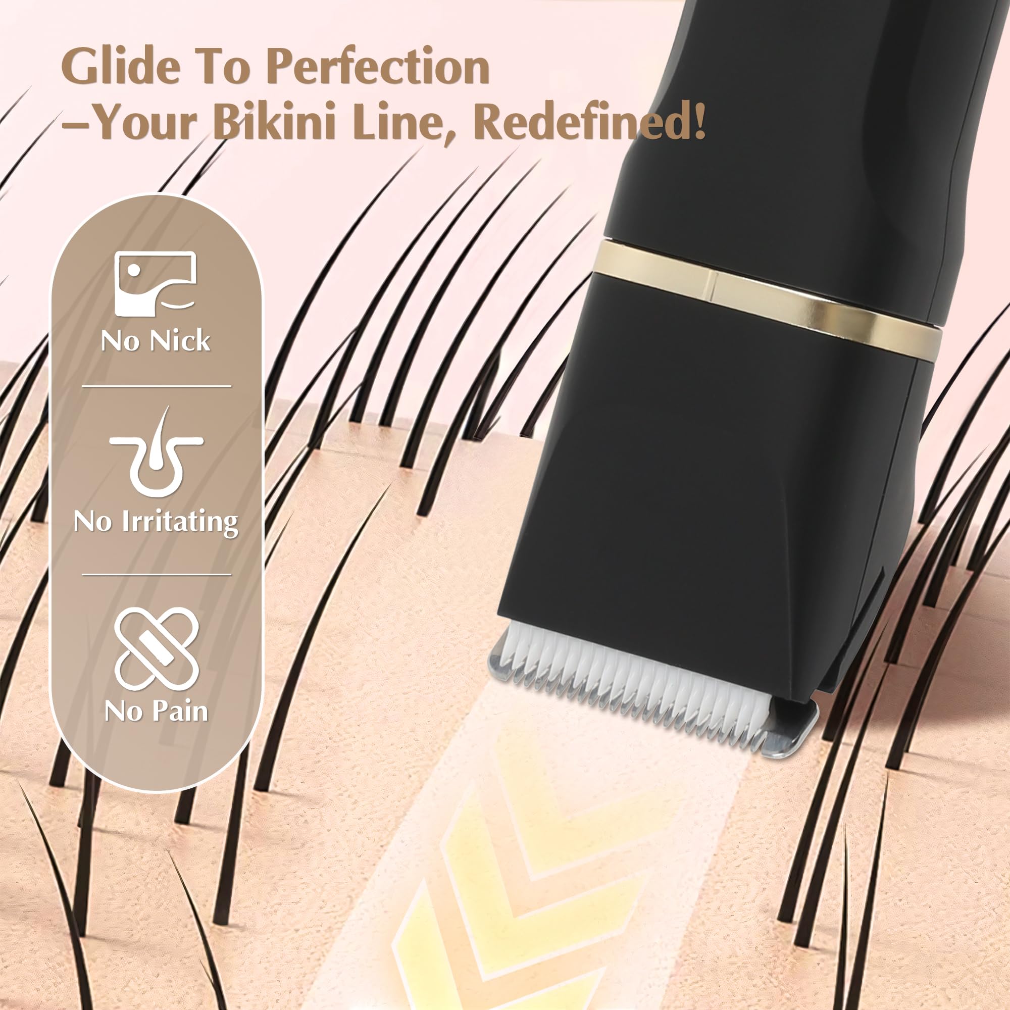 Eilveey IPX7 waterproof trimmer for wet or dry use in shower