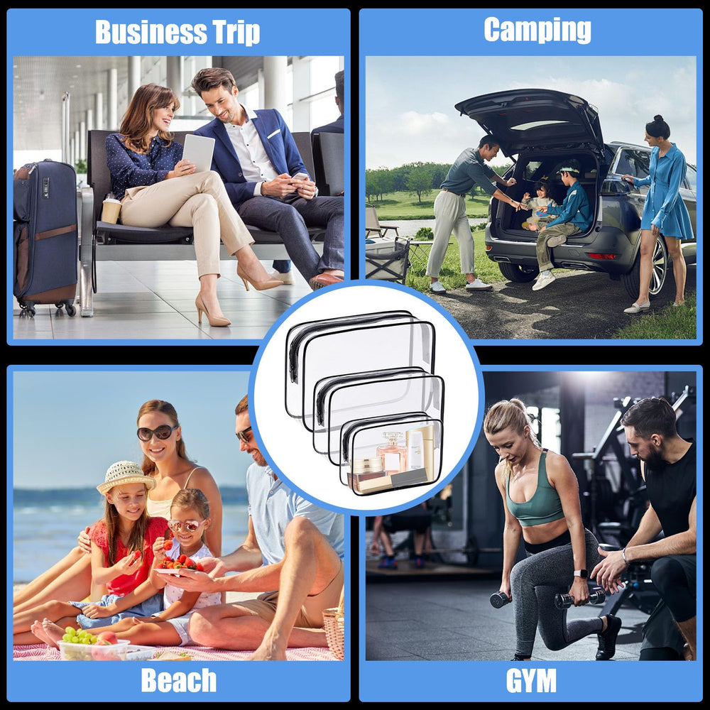 Eilyliafe clear bag for vacation storage keeps cosmetics neatly organized