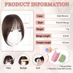 EINAEY bangs closeup shows authentic texture and subtle matte finish for everyday wear.