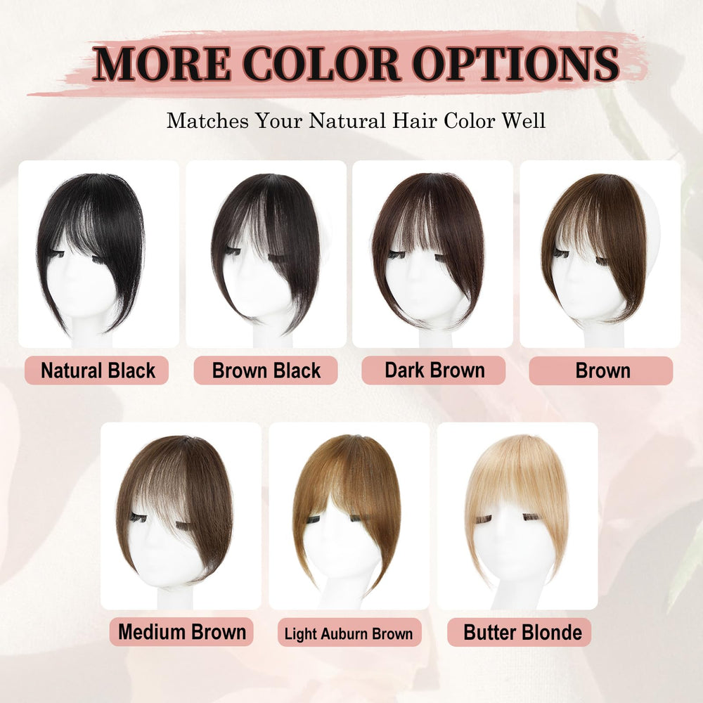 EINAEY Clip-In Bangs real-human-hair texture conveys softness and matte finish.