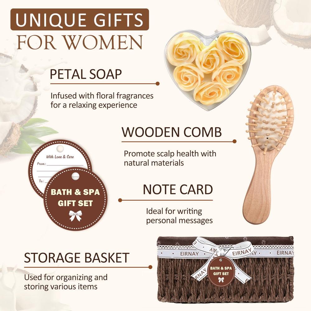 EIRNAY exfoliating glove coconut vanilla adds gentle polish during pampering