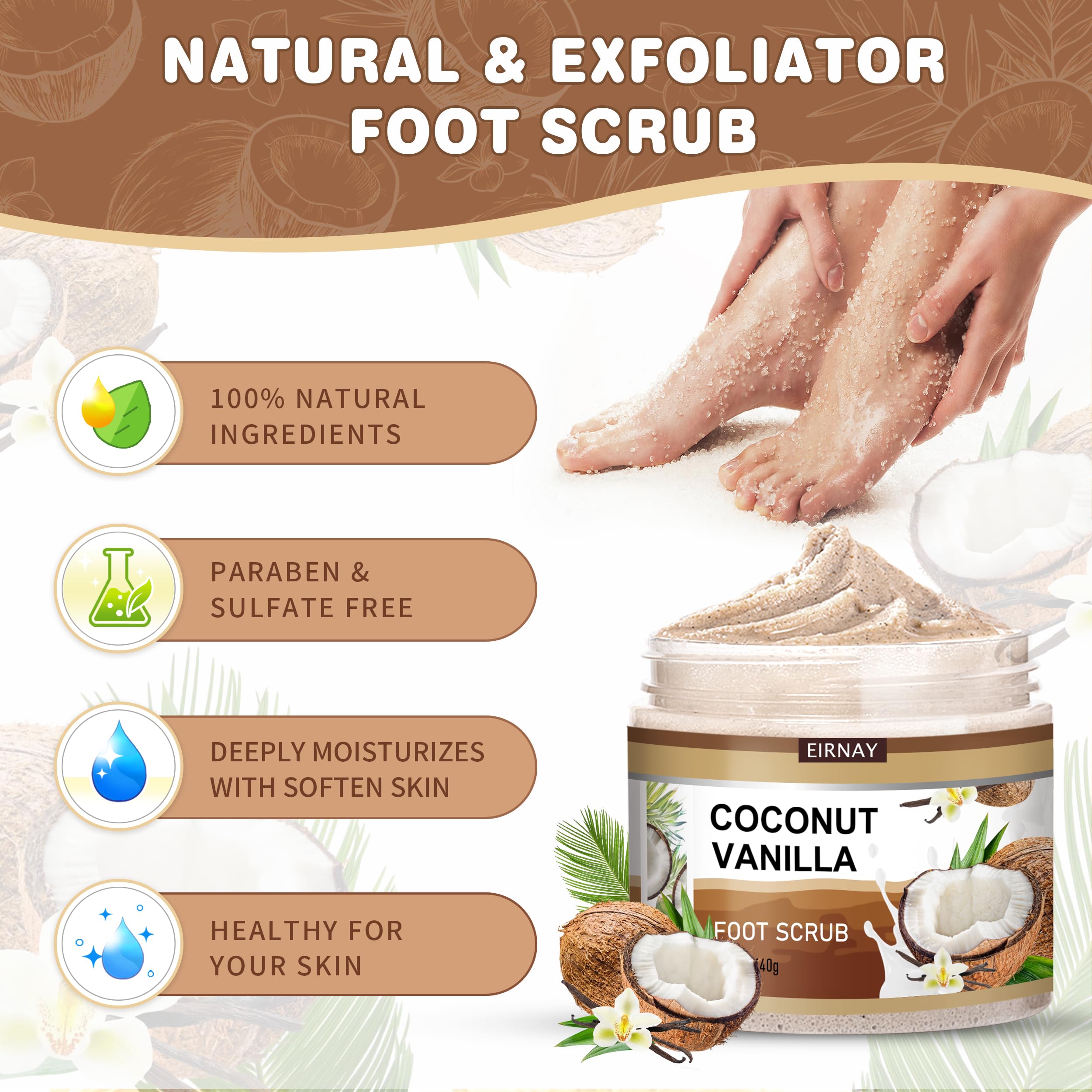 EIRNAY foot-file-coarse-fine-surfaces targets thick calluses and gentle smoothing