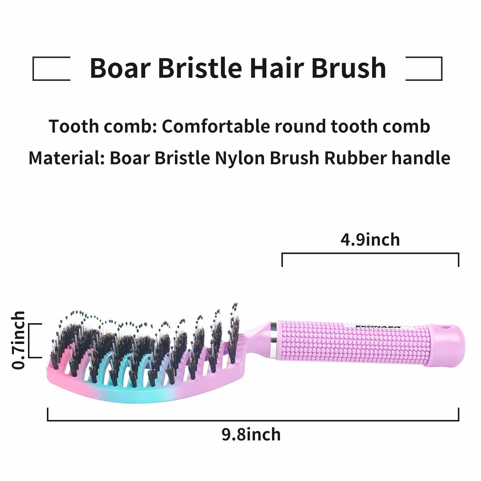 EKONAER detangling brush pink version suited for adults and kids with all hair types