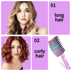 EKONAER detangling brush nylon pins ease detangling and scalp massage