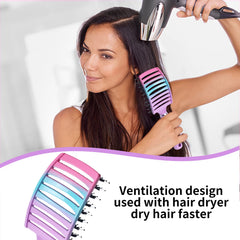 EKONAER detangling brush vented design speeds drying and minimizes heat exposure