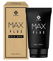 Elabore MAX Plus Hair Wax tube packaging highlights portable, travel-friendly styling.