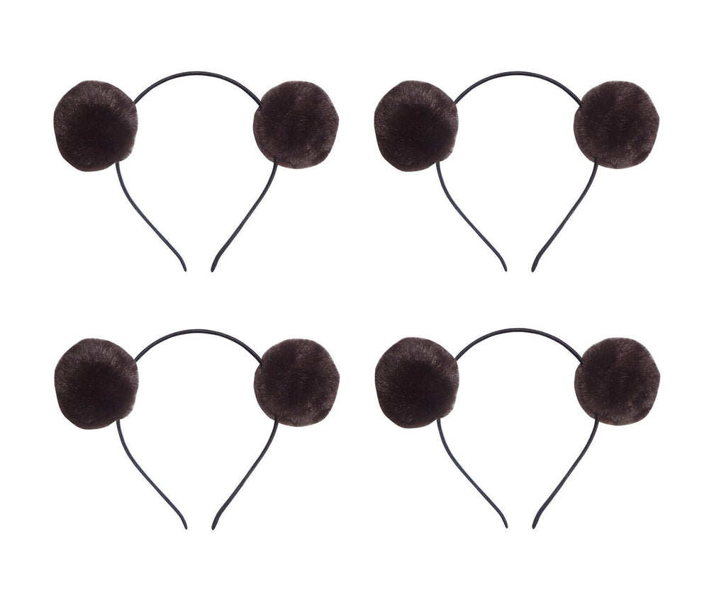 Elaine Room Bear Ears Headband in plush fur for cosplay, parties, and playful photos.