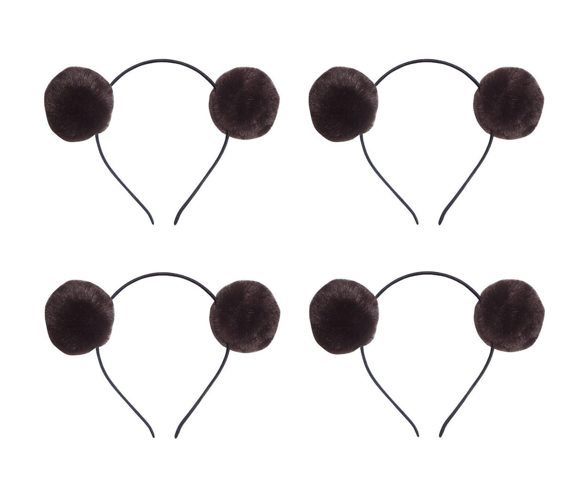 Elaine Room Bear Ears Headband in plush fur for cosplay, parties, and playful photos.