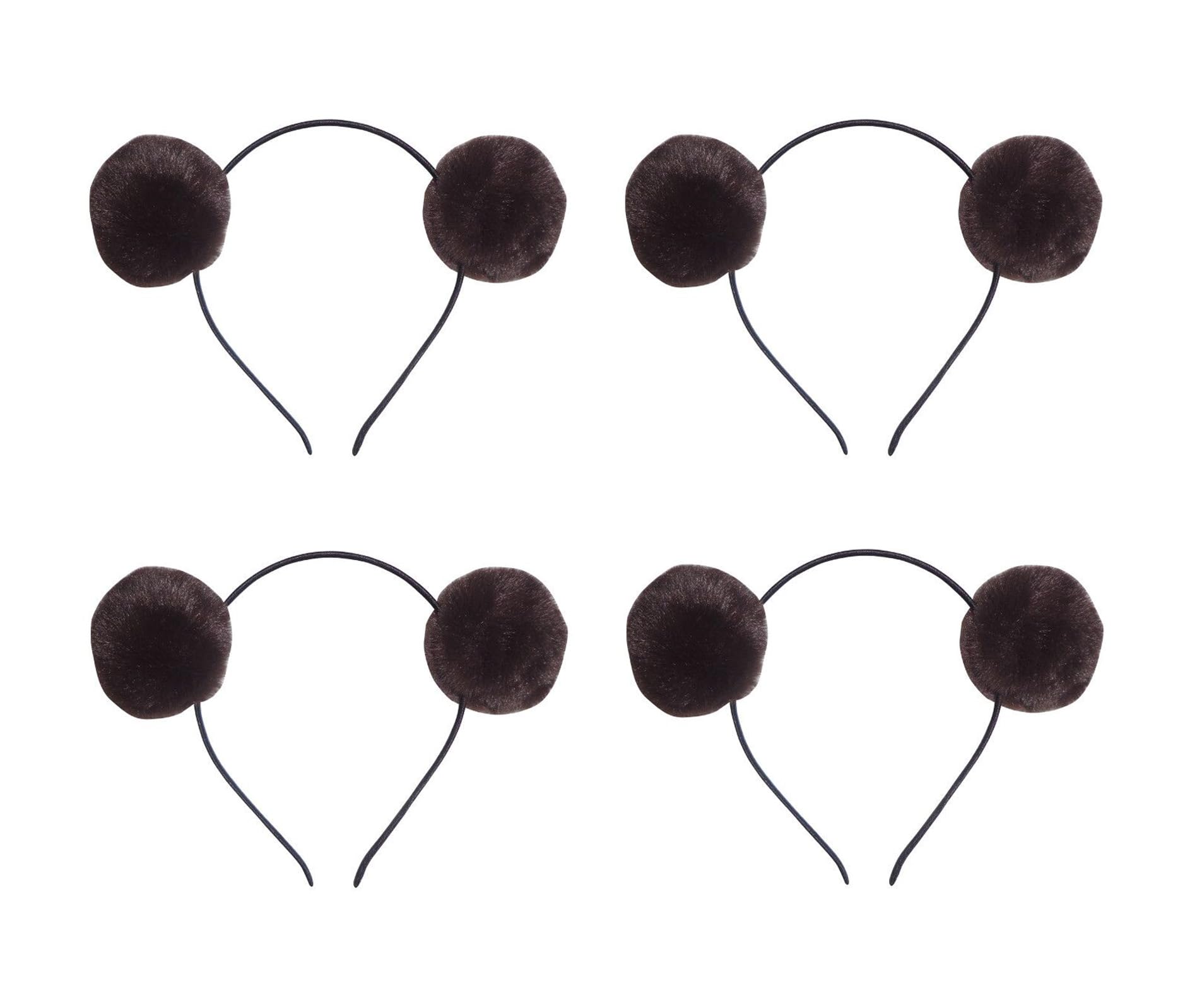 Elaine Room Bear Ears Headband in plush fur for cosplay, parties, and playful photos.
