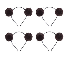 Elaine Room Bear Ears Headband in plush fur for cosplay, parties, and playful photos.