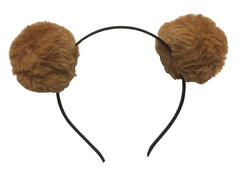 Elaine Room fluffy bear ears material close-up showing soft texture