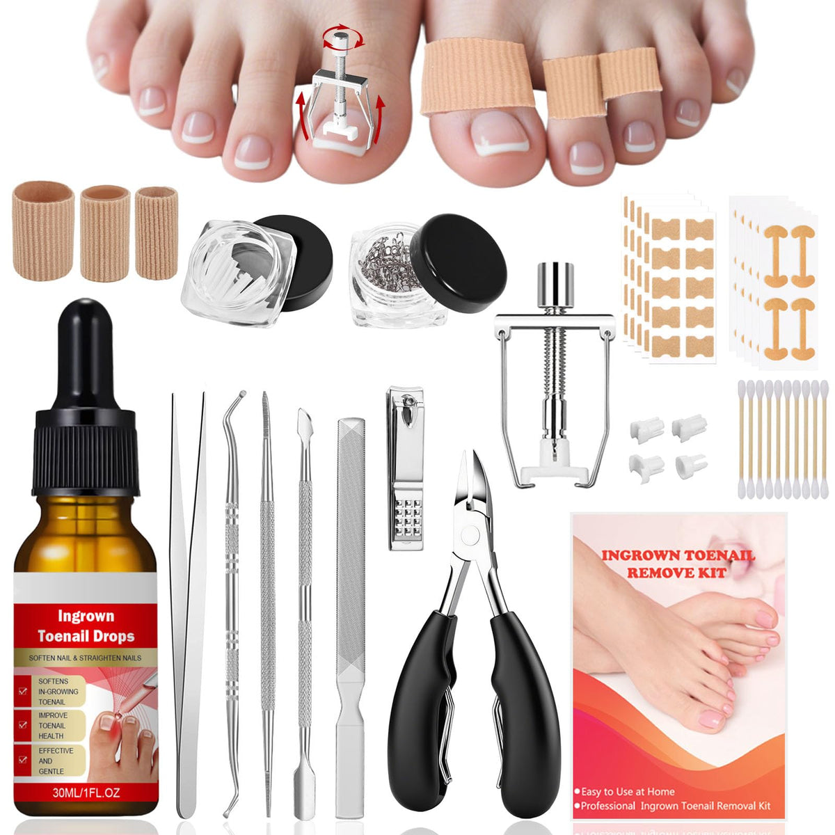 ELALRAU ingrown toenail removal kit overview highlights all-in-one care for at-home treatment possibilities