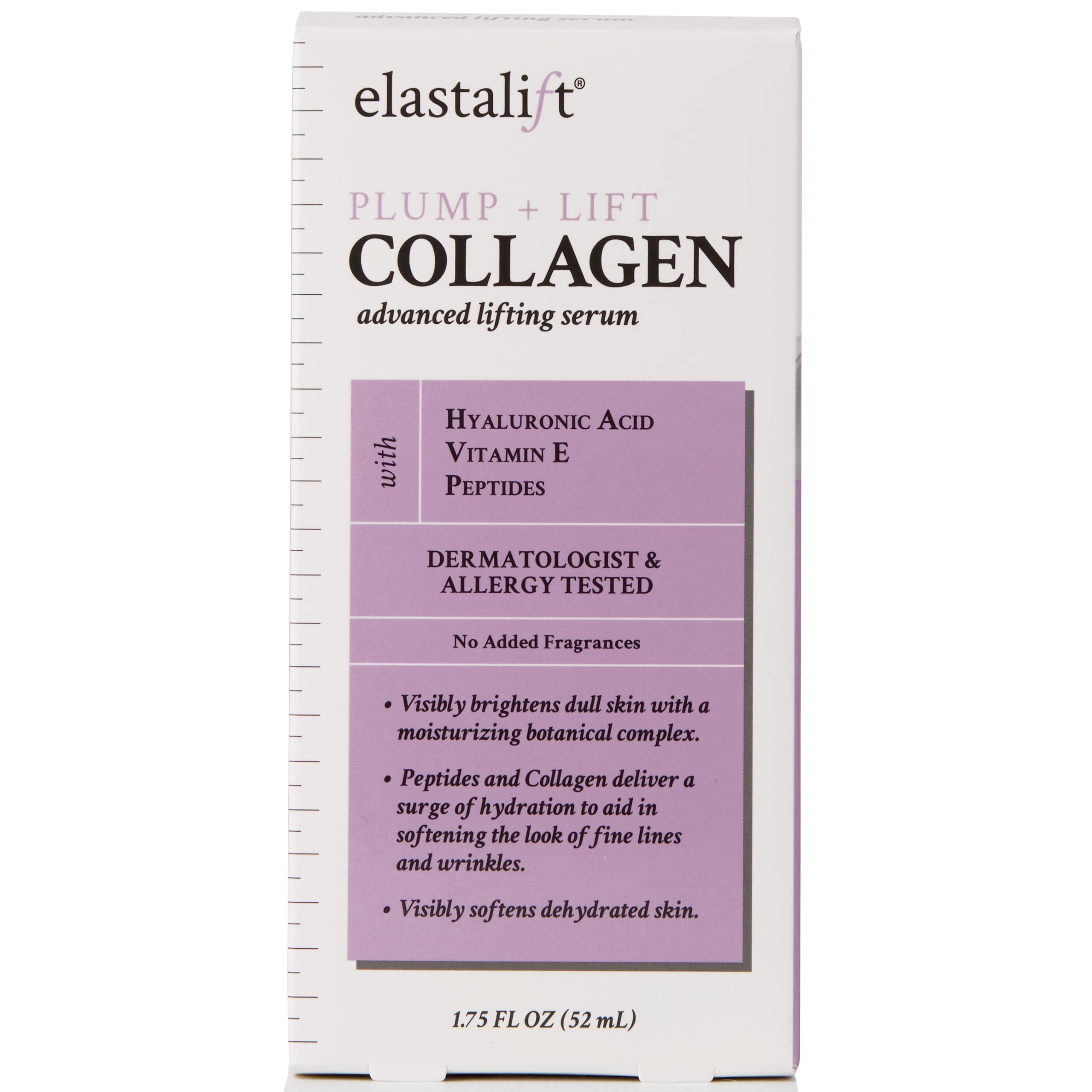 Elastalift glycerin moisturization closeup shows hydrated, dewy look