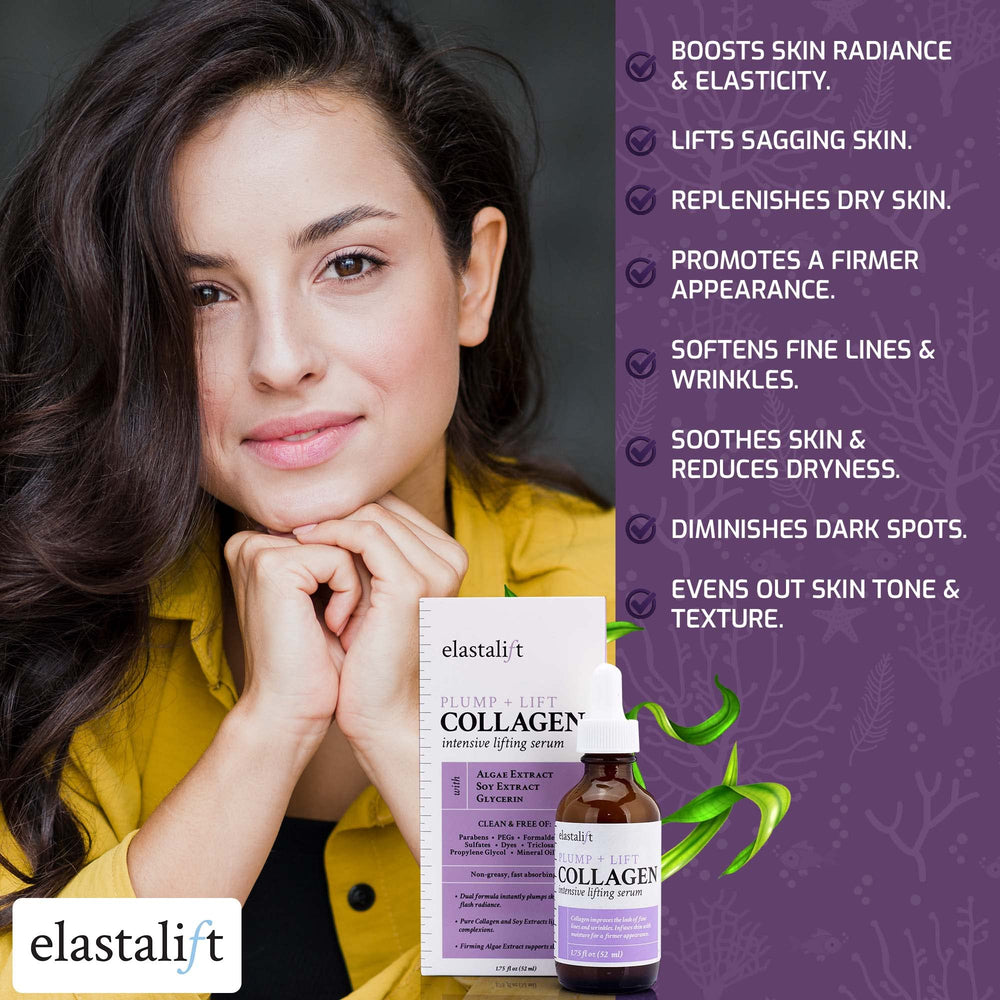 Elastalift collagen serum texture closeup reveals non-greasy finish