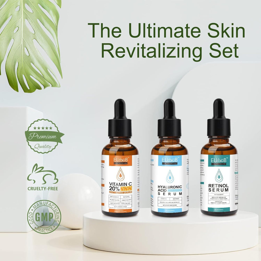 ELBBUB Hyaluronic Acid serum bottle delivers deep moisture for soft skin