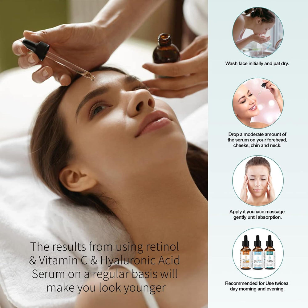 ELBBUB Age Defying Serum trio pack shown for balanced hydration