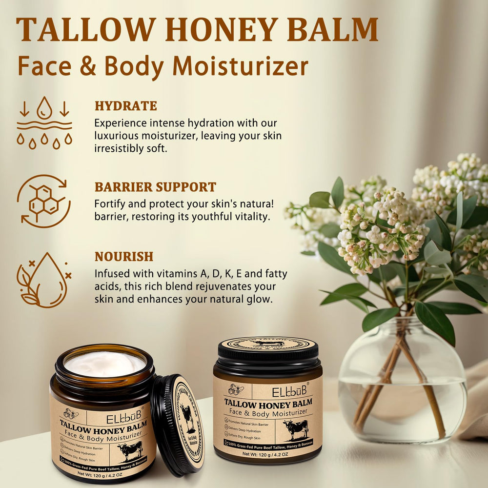 ELBBUB Whipped Tallow Cream fast-absorbing formula dries quickly, ideal for morning routines.