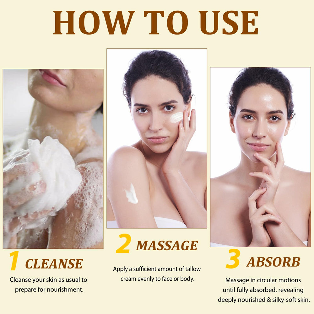 ELBBUB Whipped Tallow Cream unscented formula suits sensitive skin for daily moisturization.