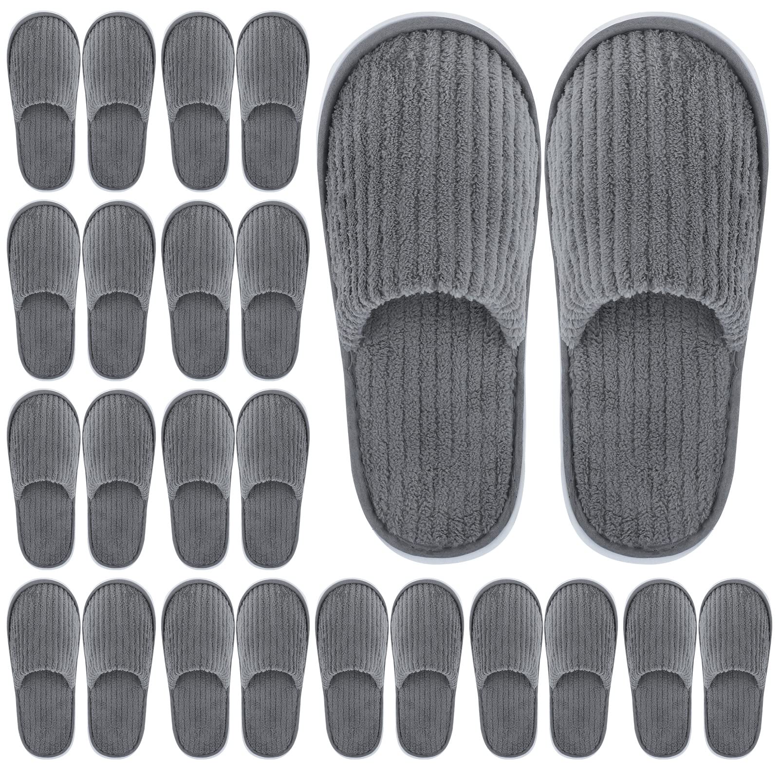 Elcoho 12-pairs slippers pack ready for guest rooms and travel convenience.