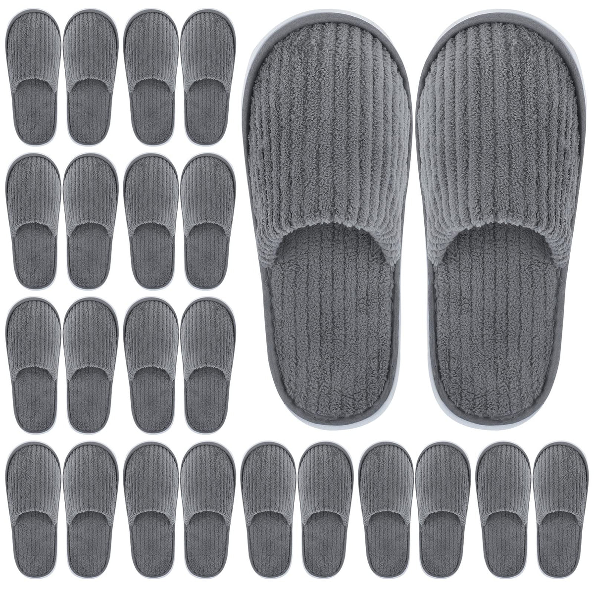 Elcoho 12-pairs slippers pack ready for guest rooms and travel convenience.