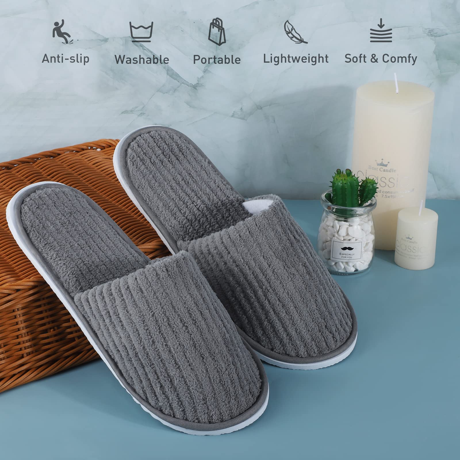 Elcoho thick 7 mm soles offer light arch support and comfort.