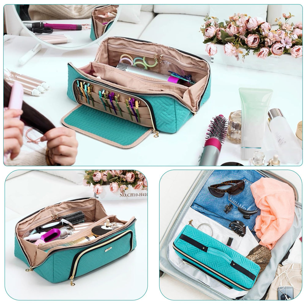ELCUPA large travel bag flat design offers quick view of contents.